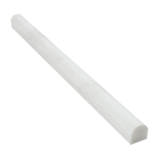 Oriental White Marble Liner - 3/4" x 12" Bullnose