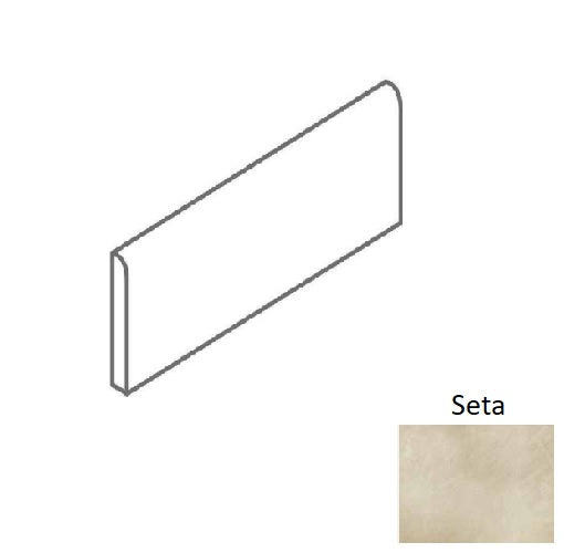 Origini Seta Natural Porcelain Bullnose - 3" x 24" Bullnose