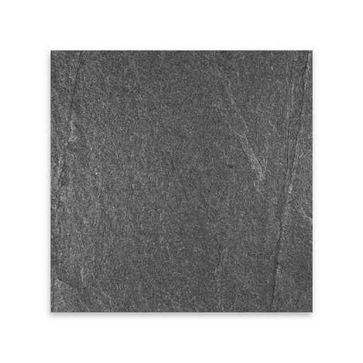 Full Tile Sample - Ostrich Gray Slate Tile - 16" x 16" x 3/8" Natural Cleft Face with Gauged Back