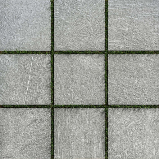 Full Paver Sample - Terravento Terra Borough Pewter Porcelain Paver - 24" x 24" x 20 MM Matte