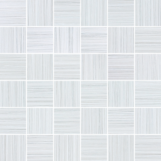 Full Sheet Sample - Zera Annex Oyster Porcelain Mosaic - 2" x 2" Matte