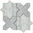 Full Sheet Sample - Skalini Line Pantheon Grey Natural Stone Mosaic - 5" x 5"