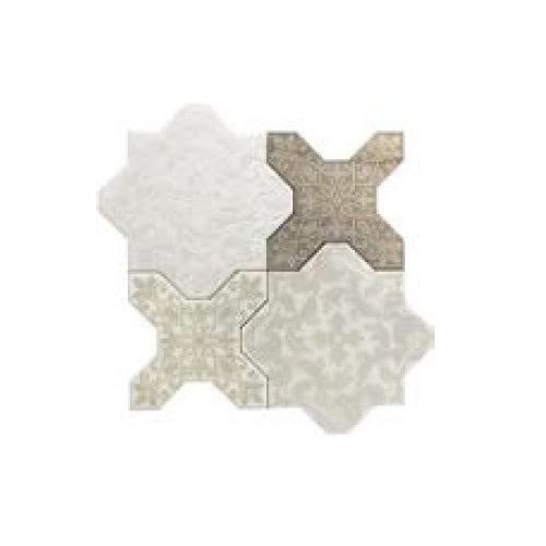 Full Sheet Sample - Skalini Line Pantheon Pantheon Nuovo Mixed Colors Natural Stone Mosaic - 6.5" x 6.5" x 3/8" Textured