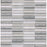 Full Sheet Sample - Skalini Line Artistic Stone Silver Grey Limestone Stone & Glass Mosaic - Purity 2