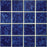 Full Sheet Sample - Aquatica Reflection Pacific Blue Porcelain Mosaic - 3" x 3" Glossy