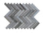 Palissandro Polished Marble Mosaic - 1" x 4" Herringbone