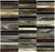 Full Sheet Sample - Baroque Paradiso Deco Stacked Glass Mosaic - 11.75" x 11.5" Glossy