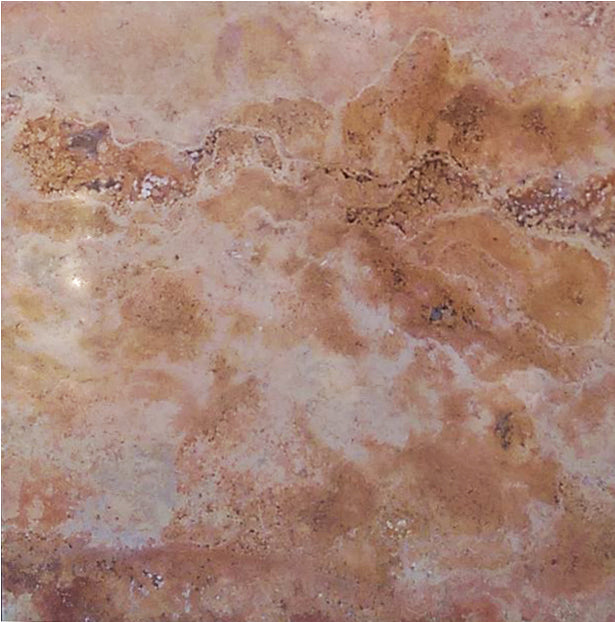 Rojo Travertine Tile - Honed