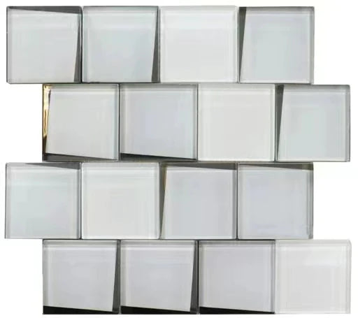 Pearl White  Glass Mosaic - Deco