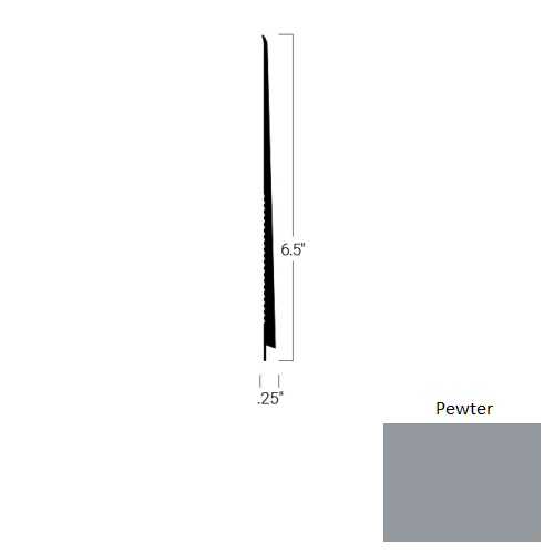 Johnsonite Pewter TDC-38-6 1/2X75