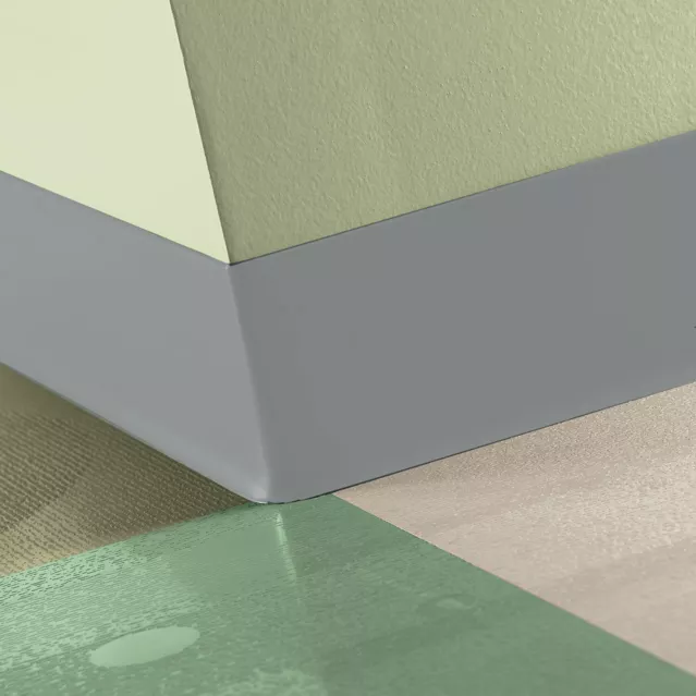 Johnsonite Rubber Pewter TDCR-38-4 3/8-X75