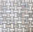 Full Sheet Sample - Palissandro Basket Weave Travertine Mosaic - 1" x 2" x 3/8" Tumbled