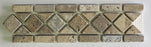 Full Border Sample - Philly Scabos Travertine Classic Border - 3" x 12" x 3/8" Tumbled