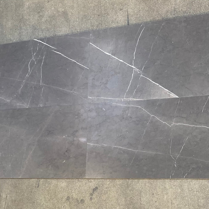 Pietra Gray Honed Marble Tile - 12" x 24" x 3/8" Honed