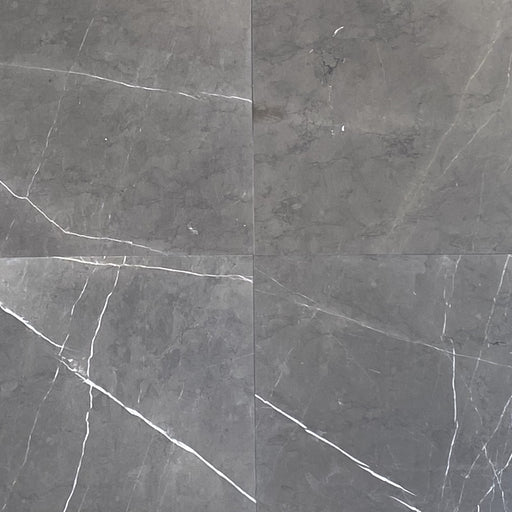 Pietra Gray Marble Tile - Honed