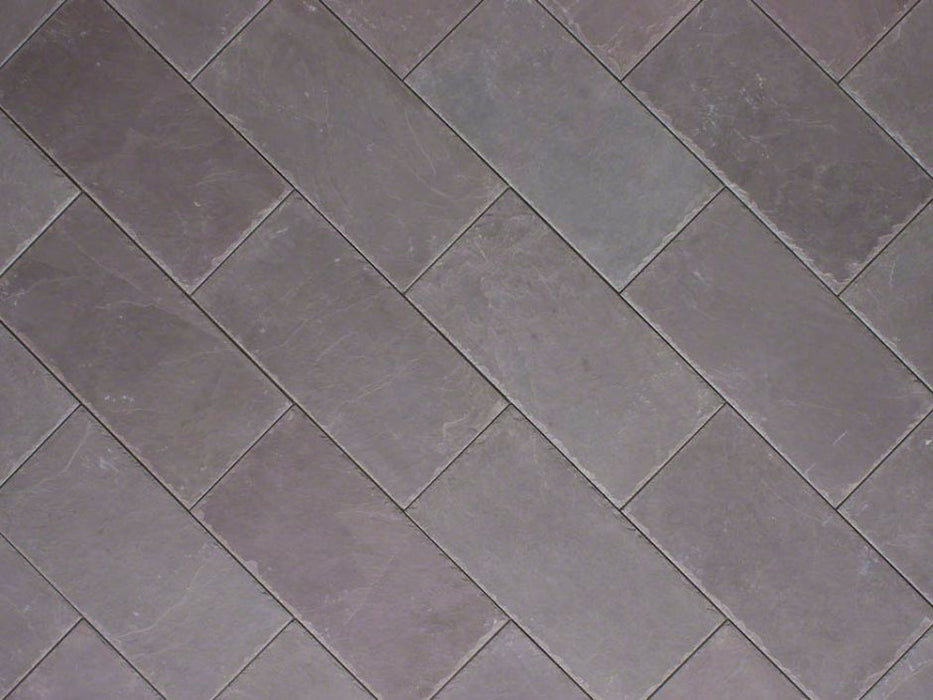 Plum Slate Chiseled Tile - 6" x 24" x 3/8"