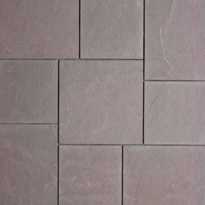 Plum Slate Natural Cleft Face, Gauged Back Tile - 4" x 12" x 3/8"