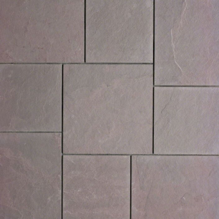 Plum Slate Natural Cleft Face, Gauged Back Tile - 4" x 12" x 3/8"