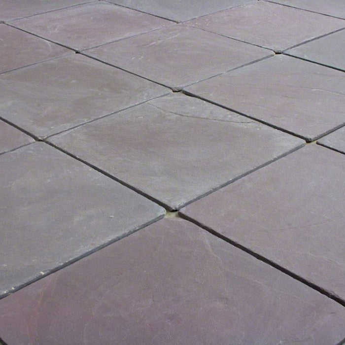 Plum Slate Tumbled Tile - 4" x 4" x 3/8"