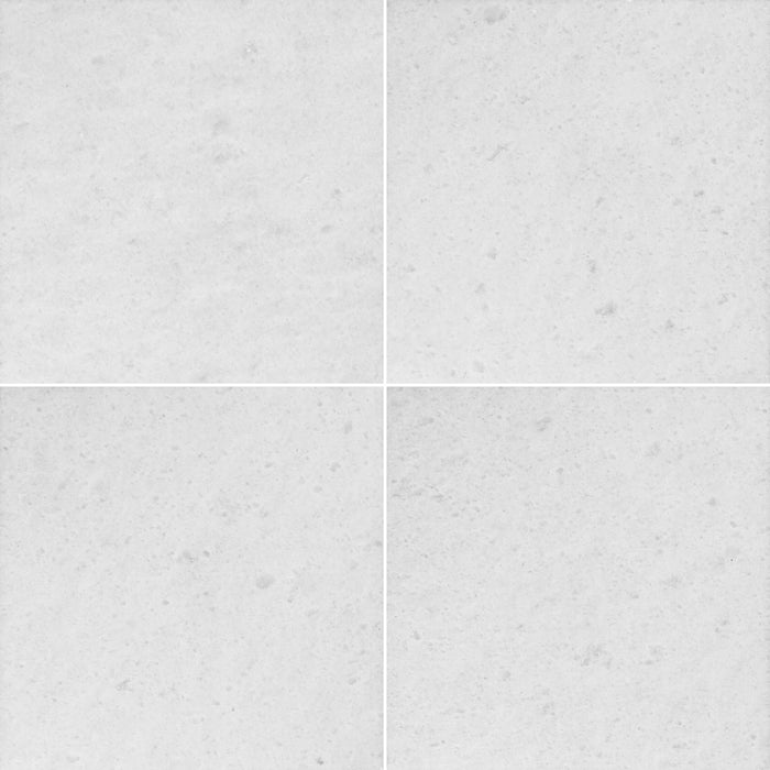 Polar White Polished Marble Tile - 12" x 12"