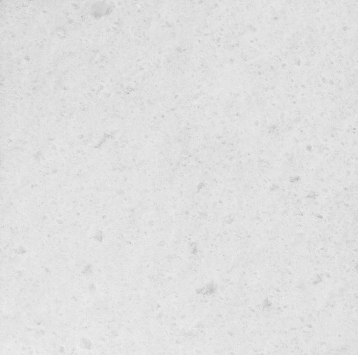 Full Tile Sample - Polar White Marble Tile - 18" x 18" x 3/8" Honed