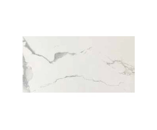 Full Tile Sample - Premium Calacatta Porcelain Tile - 12" x 24" x 3/8" Polished