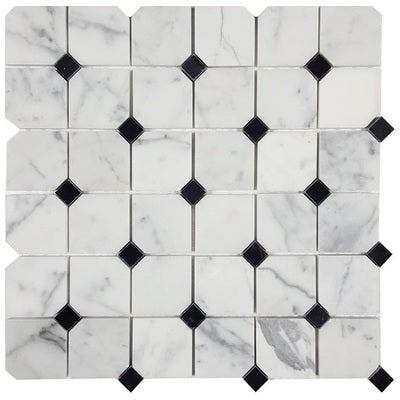 Tesoro Pietra Antica Metropolitan Calacatta Gold Deco Marble Mosaic ...