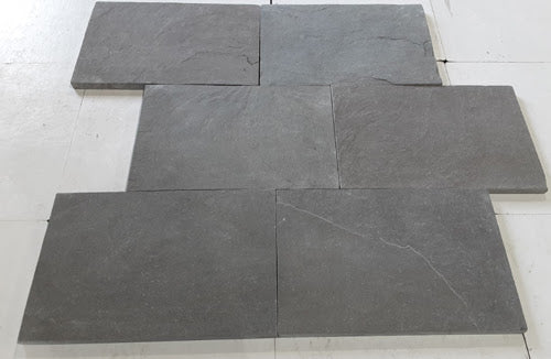 Purbeck Grey Distressed Limestone Paver - 16" x 24" x 3 CM