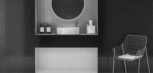 Roca Ombre Pure Black Matte Ceramic Tile | Lowest Price — Stone & Tile ...