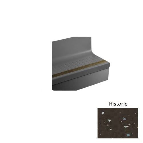 rubber stair tread and riser covers Johnsonite Historic Raised Square Rubber Moulding / Trim