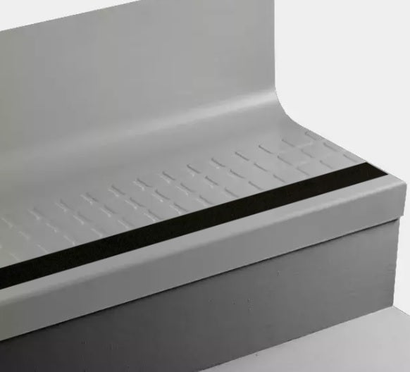 Tarkett Johnsonite Mystify Angle Fit Stair Tread with Riser — Stone ...