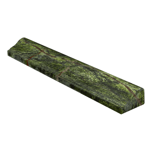 Rain Forest Green Marble Liner - 2" x 12" F5 Chair Rail Polished