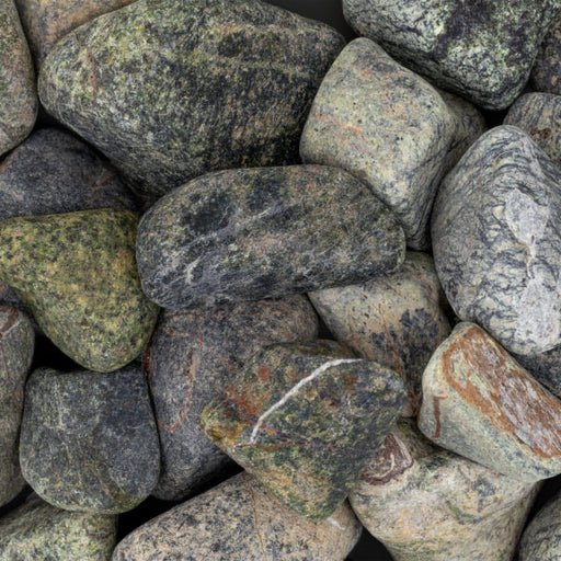 Tumbled Rain Forest Green Marble Loose Pebble - 2 CM - 5 CM