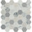 Raine Cirrus Storm Marble Mosaic - 2" Hexagon