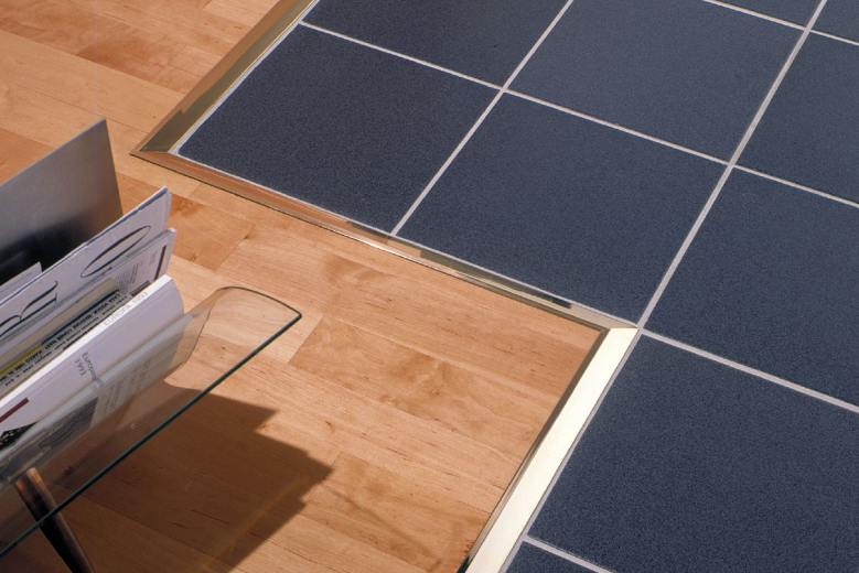 EBU80 Brushed Stainless Steel Metal Tile Edging Trim