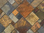 Rich Autumn Natural Cleft Face with Gauged Back Slate Tile - 12" x 12"