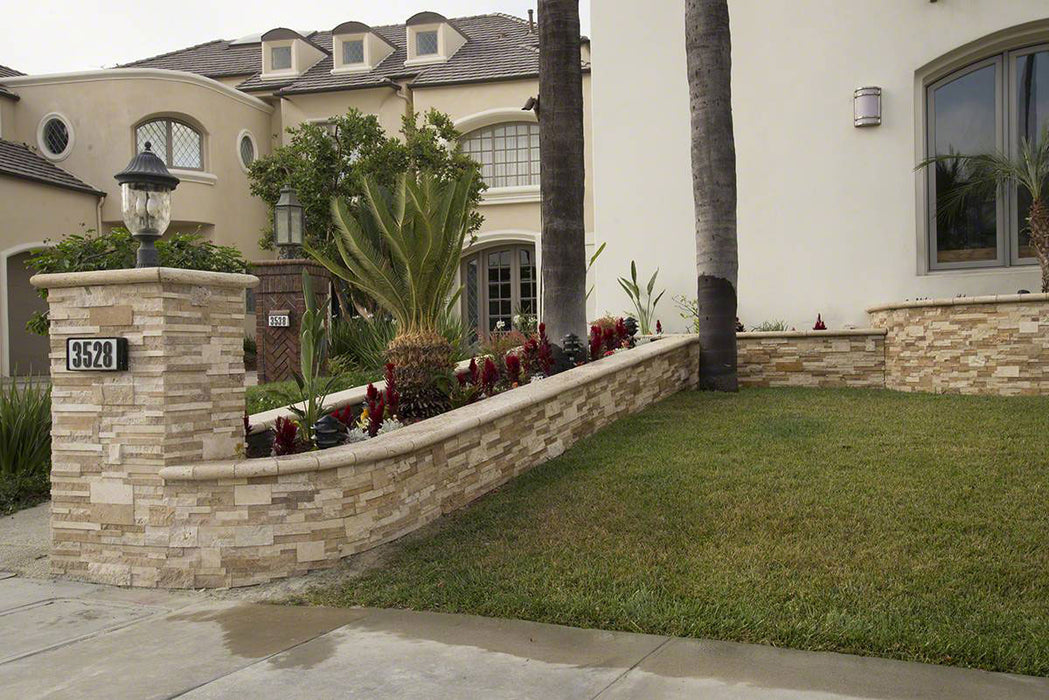 Rockmount Stacked Stone Panels Casa Blend 3D LPNLTCASBLE624-MULTI Travertine Split Face