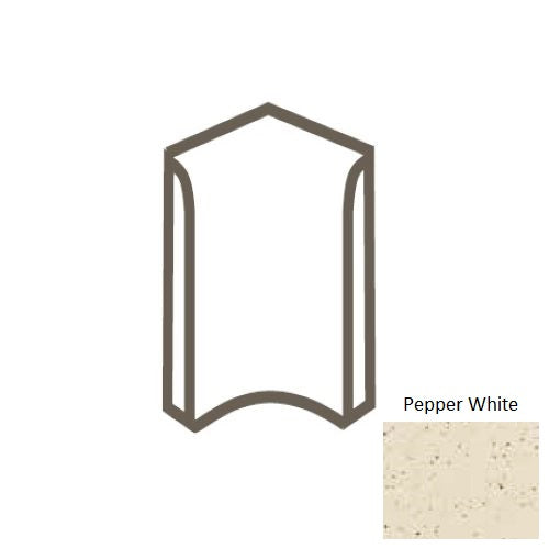Keystones Unglazed Mosaic Pepper White D037