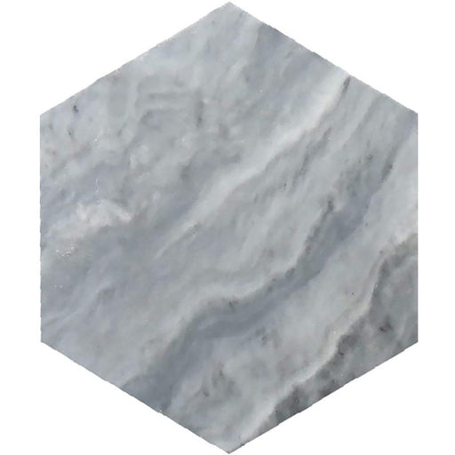 Full Tile Sample - Seattle Bardiglio Nuvolato Mount Baker Marble Tile - Honed