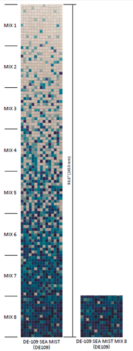 Mixes Glass DE109 (M) DE-109-SEA-MIST-MIX-8