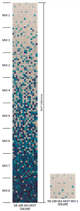 Mixes Glass DE109 (M) DE-109-SEA-MIST-MIX-1