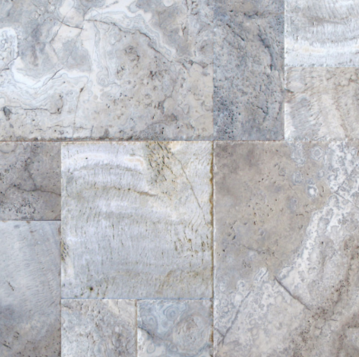 Silver Travertine TTSIL-PAT-TUM