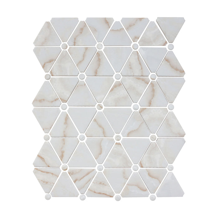 Mont Blanc Marquina Mosaic Glass Tile