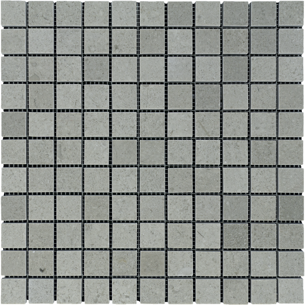 Tao Gray Marble Mosaic - 1" x 1" Polished
