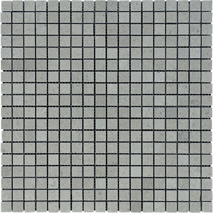Tao Gray Marble Mosaic - 5/8" x 5/8" Polished