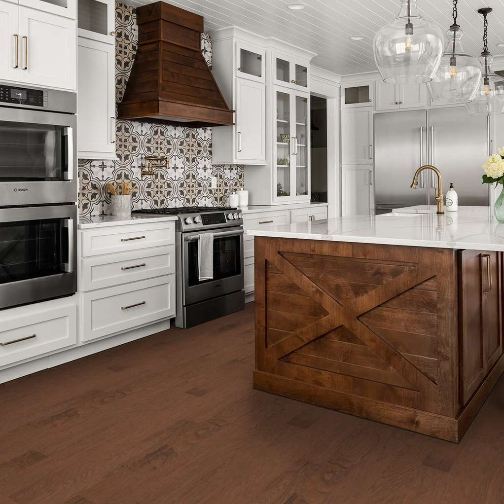 Shaw Pebble Hill Hickory 5 00304 Burnt Barnboard Engineered Hardwood ...