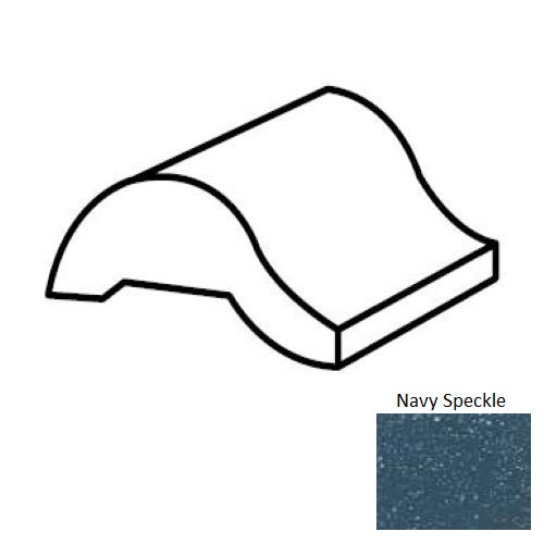 Keystones Unglazed Mosaic Navy Speckle D209