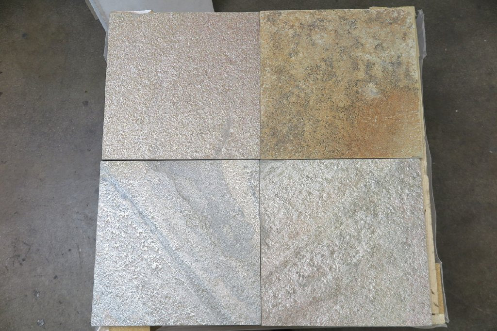 Safari Slate Tile - 12" x 12" x 3/8" Natural Cleft Face & Back