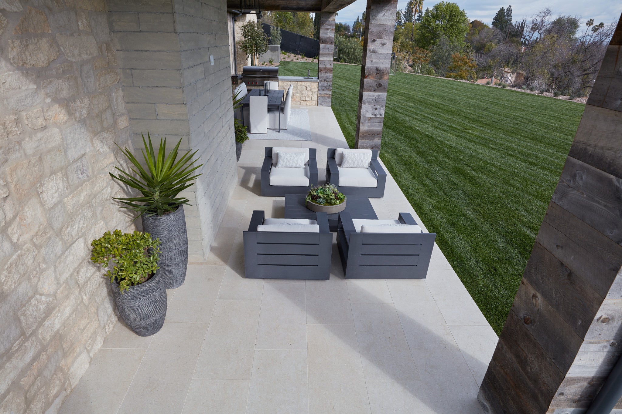 Arizona Tile Salem Grey Sandblasted & Brushed Limestone Tile — Stone ...