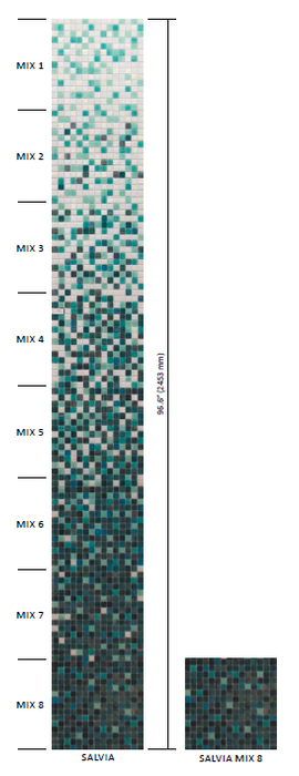 Mixes Glass Salvia SALVIA-MIX-8